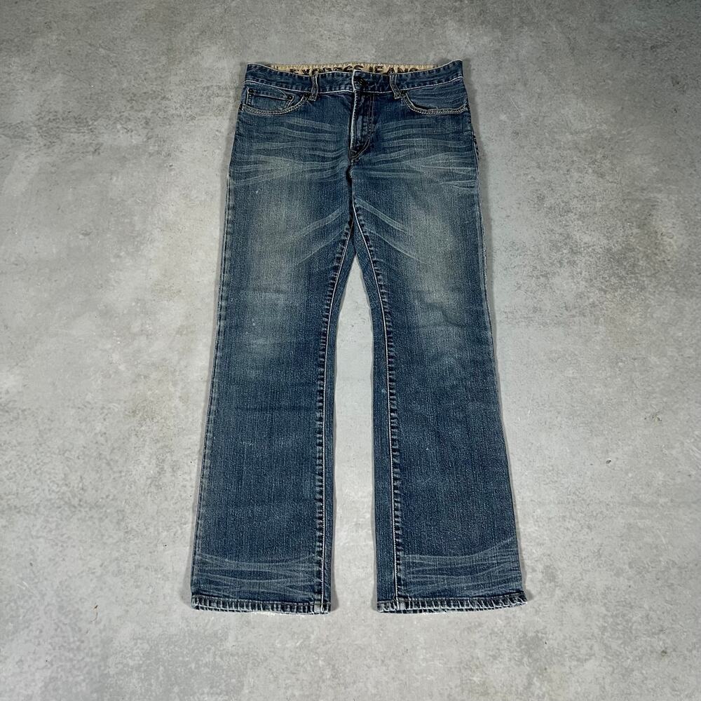 Vintage Bootcut Express Men's Jeans Size 32x32 Flared Leg Denim